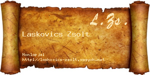 Laskovics Zsolt névjegykártya